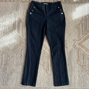 Sailor Pocket Dark Wash Stretch Denim Trouser Women’s Size 4